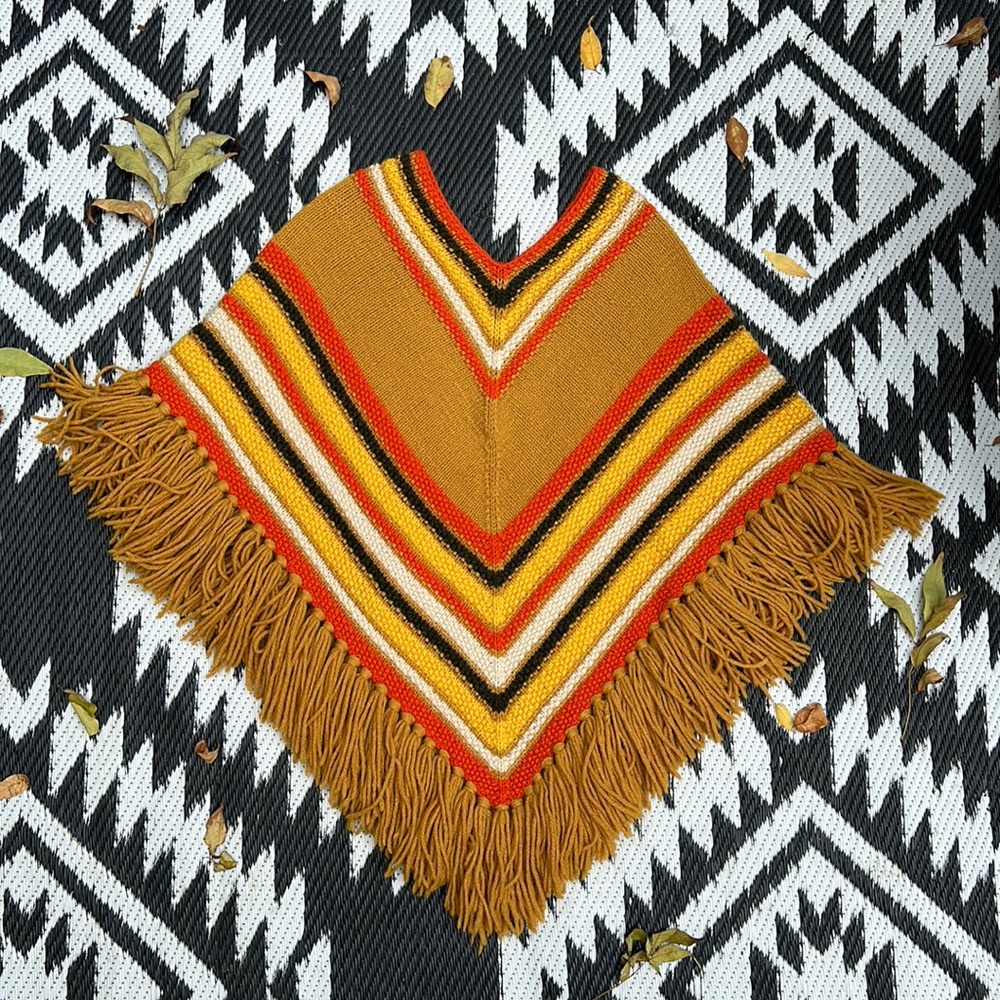 Hand Knit Poncho/Shawl